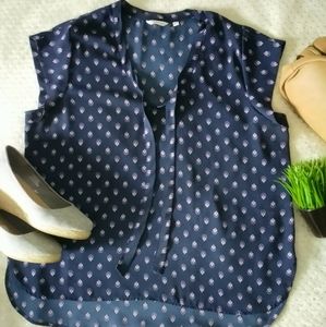 Reitman's Cap Sleeve Navy Blue top XXL